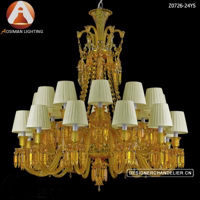 China Amber Crystal Modern Chandelier for Home Decor for sale