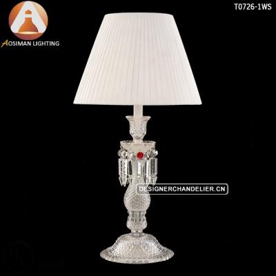 China Modern Luxury Crystal Table Lights Baccara Restaurant Table Lamps for sale