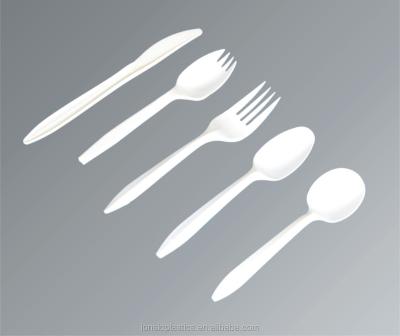 China Togo Medium Disposable Tableware 2.6gram Weight PP Disposable Plastic Forks And Teaspoons for sale