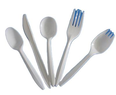 China 2.5g disposable pp or ps disposable spoon and plastic fork and spork for sale