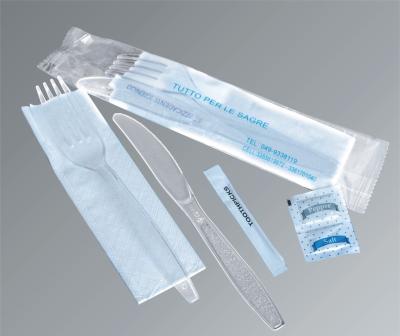 China Economical Disposable and Togo Disposable Plastic Flatware Kits for sale