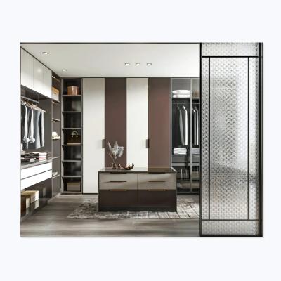 China (Height)Adjustable Bedroom Furniture Set Cloakroom Wardrobes Custom Open Wardrobe With Doors And Glass Island Cabinet for sale