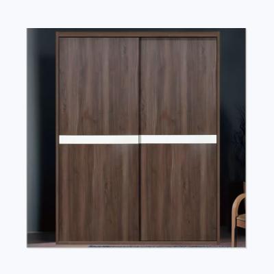 China Factory Direct Cheap Wooden Sliding Door Wardrobe (Height)Adjustable For Project Sliding Door Clothes Cabinets for sale