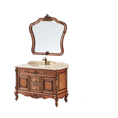 China Durable Luxury Bathroom Vanity Furniture Solid Wood Bathroom Vanity Unit Bathroom Cabinet Custom Vanity for sale