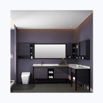 China Waterproof Bathroom Furniture Vanity Cabinet Bathroom Vanity Sets With Make Up Table Bathroom Storage Cabinets for sale