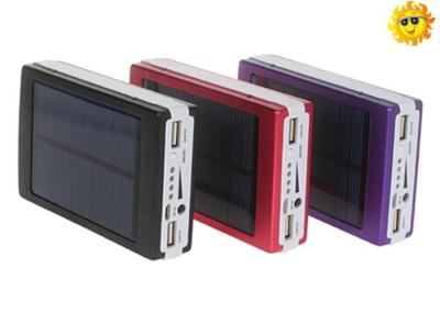 China 13000mAH Universal Solar Power Bank Dual USB With 18650 Battery for sale