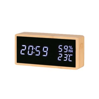 China Files New Design Popular Displays The Digital Baboo Wooden Clock Time12 Or 24 Hours for sale