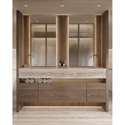 China High End Custom Modern Craftsman Bathroom And Kitchen Plywood Bathroom Vanities Sinks Products for sale