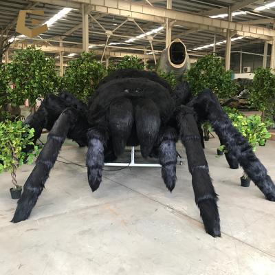 China Infrared Sensor/Remote Control/Automatic High Density Handmade Foam Amusement Park Spider Statue for sale