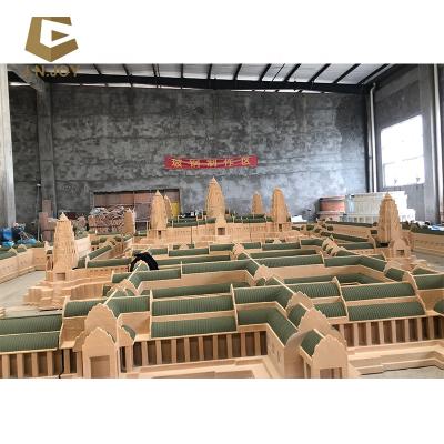 China JN-KN-ML131 realistic historical miniature building Angkor Wat Mini Building for outdoor for sale