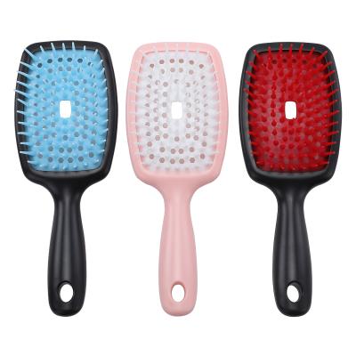 China Wanmei Home Hot Sales Fashion Hollow Out Comb Straight Hair Massage Comb Big Hair Tool Hair Comb for sale