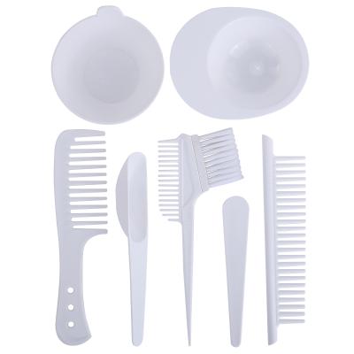 China Not Specified Bowl Professional Barber Hairdressing Seven-Piece Hair Dyeing Dyeing Brush Set For Salon for sale