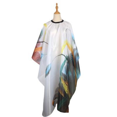 China Beauty Hair Salon Printed Ditaf Hair Cutting Cape With Waterproof Closure Hairdresser Cape Barber Hair Cutting Gown Apron for sale