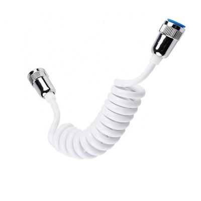 China Yuyao 2M PVC modern slowfan telephone line telescopic spring flexible shower hose for water piping toilet bidet sprayer for sale