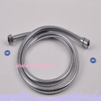 China Luxurious Chromed SS201 Small Teeth Close Flexible Stainless Steel Shower Hose for sale