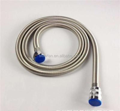 China EPDM 1.5m extension to 2m flexible stainless steel ss spring flexible shower hose manguera de acero for sale