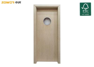 Chine Porte en bois articulée simple de plaine de flux de chêne de cottage à vendre