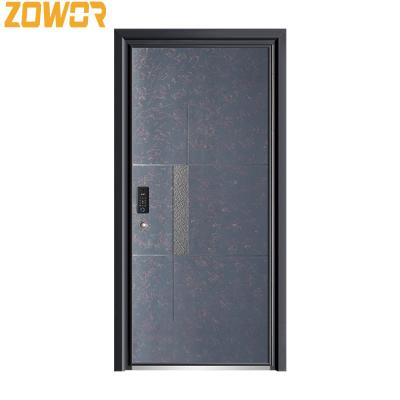 China Swing Opening 90mm Leaf Security Steel Door Heat Preservation ISO9001 for sale