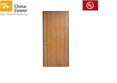 China Puertas cortafuego de madera de la sola hoja para el hotel con la talla 3 acústica ' X 7' del final de la función HPL en venta