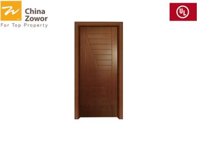 China BS476 modificó las puertas de madera incombustibles de madera de la teca para requisitos particulares para el hotel/el final de la pintura de la hornada en venta