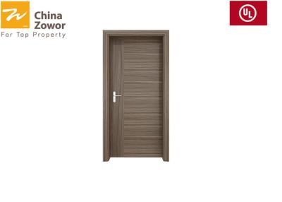 China Puerta cortafuego de madera negra con el marco de acero, resistencia del rasguño de la puerta cortafuego de 1 hora en venta