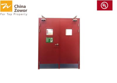 China 60/90 min Double Swing 304 Stainless Steel Fire Rated Doors With Vision Panel Gold Coast for sale