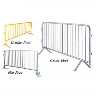 China Outdoor PVC Coated Canada Standard Crowd Control Barriers Temporary Barrier With Fixed Feet for sale