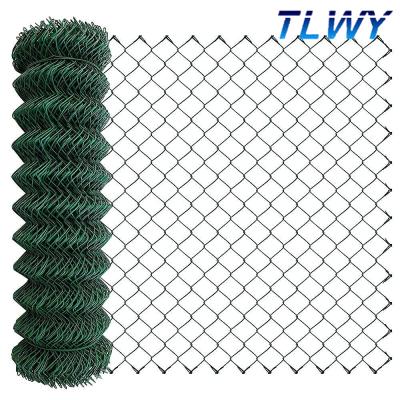 China Anping Easily Assembled Tailong 2021 Red Product Hillside Protection Chain Link Sale Fences With PVC Coated for sale