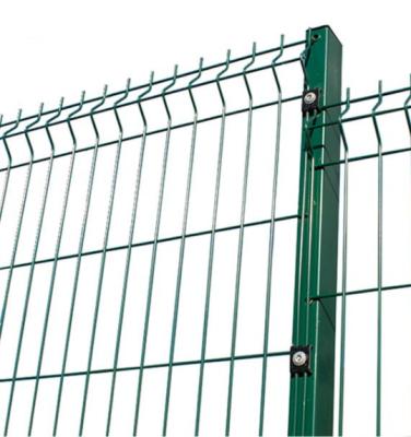 China Easily Assembled High Quality PVC Coated Winding Wire Mesh Fence 3D Welded Wire Mesh Fencing Green Vinyl Coated Welded Wire Mesh Fence for sale