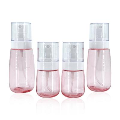 China Cosmetic Eco Friendly Round Small Capacity Transparent Plastic Spray Bottle for sale