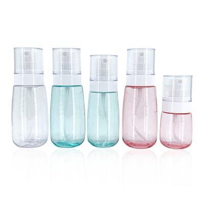 China Cosmetic Customized Various Shapes And Colors Translucent Lotion Toner Plastic Small Capacity Bottles for sale