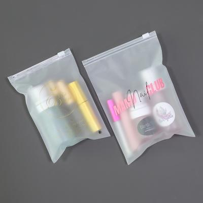 China Recyclable Custom Zip Lock Frosted Small Stationery Plastic Packaging Zipper Bags for sale