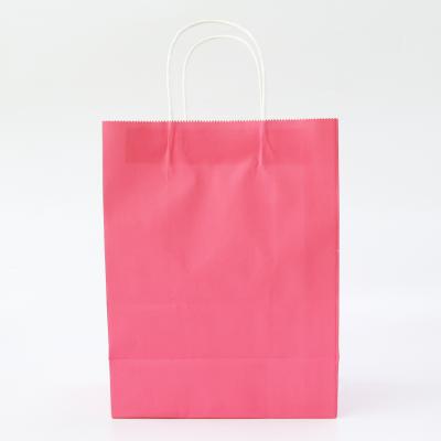 China Wholesales Biodegradable Manufacturer Aseptic Shocking Pink Packaging Paper Food Flat Bag for sale