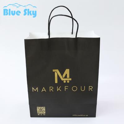 China Wholesaler Customized Biodegradable Logo Printing Paper Wholesaler Full Color Tote Bags For Garment Package for sale