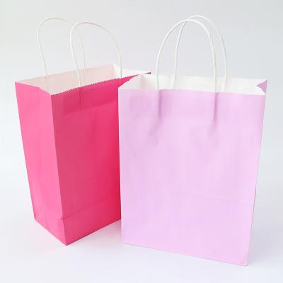 China High Quality Multicolor Recycled Materials Kraft Paper Cheap Colorful Paper Bags For Gift/Shop Package/Book for sale