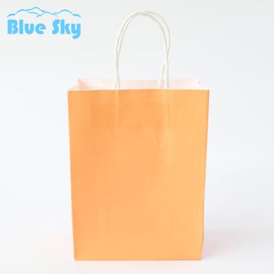 China Recycled Materials Printed Custom Logo Paper Bags Printing Wedding Craft Paper Gift Bag Jewelry Packaging Kraft Shopping for sale