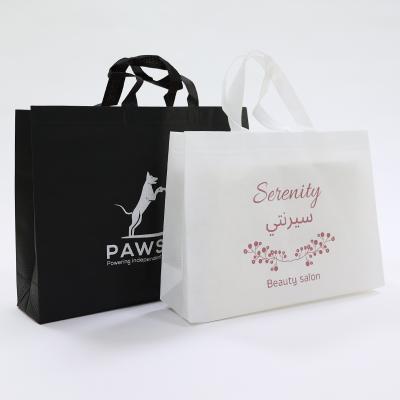 China Recyclable Limited Time Discounts PP Fruit Supermarket Tote Grocery Packaging Nonwoven Woven Fabric Bags for sale