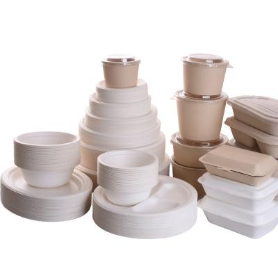 China Disposable Competitive Price Thicken Disposable Picnic Biodegradable BBQ Dish Fruit Tableware Paper Plates for sale