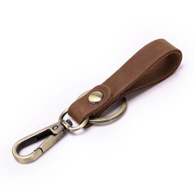 China Office/School/Advertising/Gift Good Price Factory Direct Custom Personalized Genuine Leather Key Chains With LOGO for sale