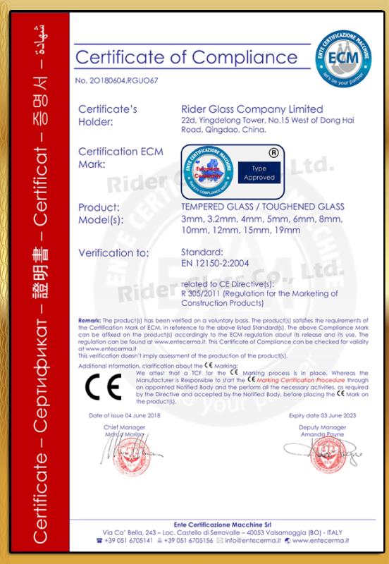 CE - Rider Glass Company Limited