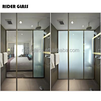 China Acid Etched 5mm Electronic Glass 6mm Curve And Flat Darkening Smart Glass Prices for sale