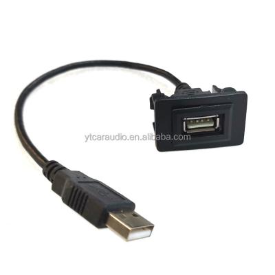 China Moun USB Wire Adapter USB Port Dash Panel Plug Harness Stereo Snap Extension Cable For Honda City JAZZ for sale