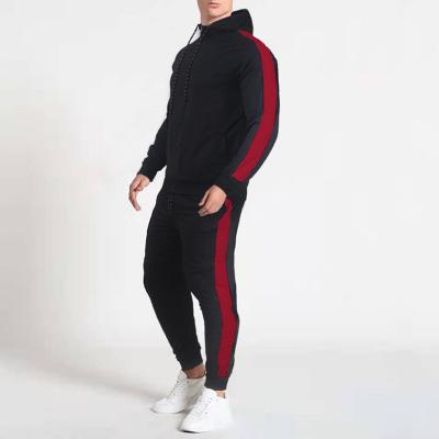 China New wholesale athletic tracksuit antibacterial jogging wear sports training running custom logo sweatsuit set men for sale