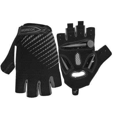 China Manufacturer Wholesale Stock Shockproof Half Finger Silicone Half Finger Gloves Motorcycle Riding Gloves for sale