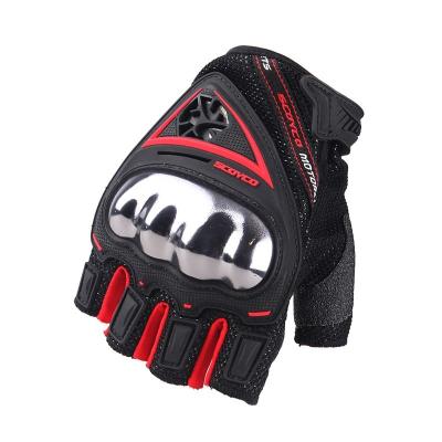 China Rider Breathable Good Quality Anti-fall Motorcycle Half Finger Half Finger Gloves For Men Spring/Summer Motorbike Protective Gloves for sale