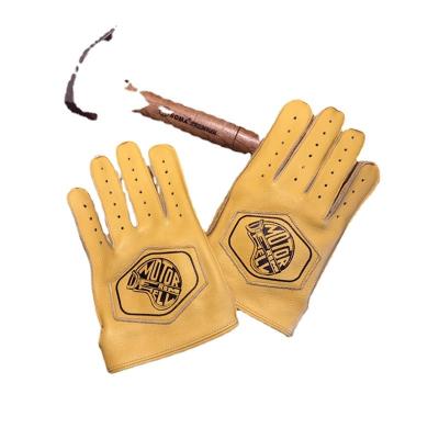 China Autumn/Winter Men's Full Finger Fleece Good Quality Half Finger Warm Rider Outdoor Biking Mountaineering Summer Vintage Cowhide Gloves for sale