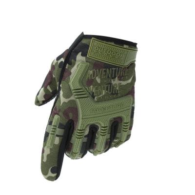 China Custom Full Finger Field Services Gloves Full Finger Knuckle Protection Tactical Gloves for sale