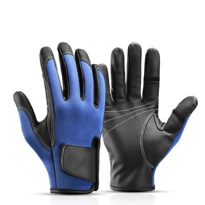 China Non-slip Full Finger Men Women Cycling Outdoor Sports Hot Wholesale Exposure Two Fingers Fishing Gloves for sale