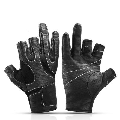 China Wholesale Silicone Non-slip Sport Winter Growers Half Finger Fishing Recycling Gloves for sale