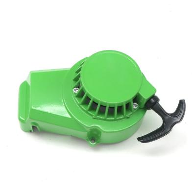 China Aluminum Alloy Pocket Bike 47cc 49cc Engine 2 Stroke Pull Start Pull Starter Green Handle for sale